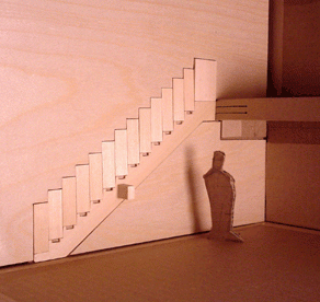 Необычные лестницы - втяжная лестница